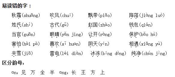 【期末知识大串讲】部编版语文一年级下册 单元知识点(8)份-123